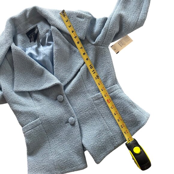 Etcetera Womens Blue Boucle Blazer Jacket Size 4 Polyester/Wool Blend MSRP $435 - Picture 6 of 6